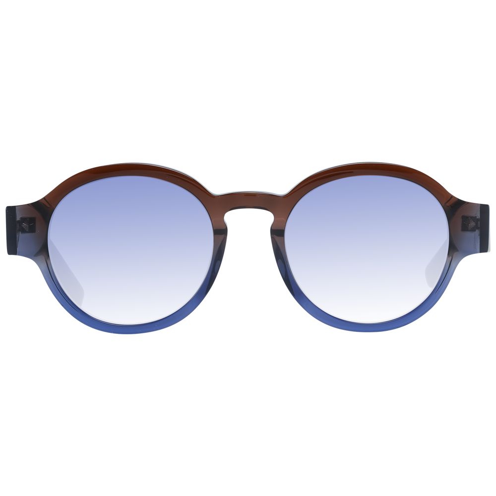 Scotch & Soda Brown Acetate Round Sunglasses