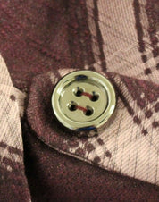 Purple checkered blazer jacket