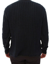Blue Runway Netz Pullover Netted Sweater