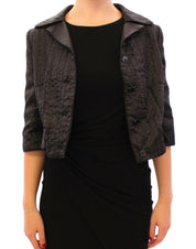 Black Short Bolero Shrug Jacket Coat