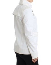 White Double Breasted Jacket Coat Blazer