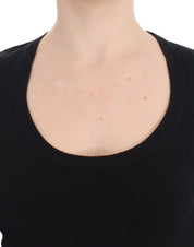 Black Cashmere Crewneck Sweater Pullover