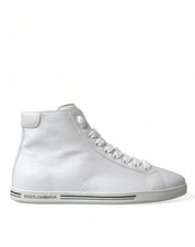 White Saint Tropez High Top Men Sneakers Shoes