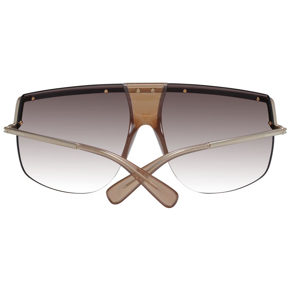 Max Mara Gold Metal Aviator Sunglasses