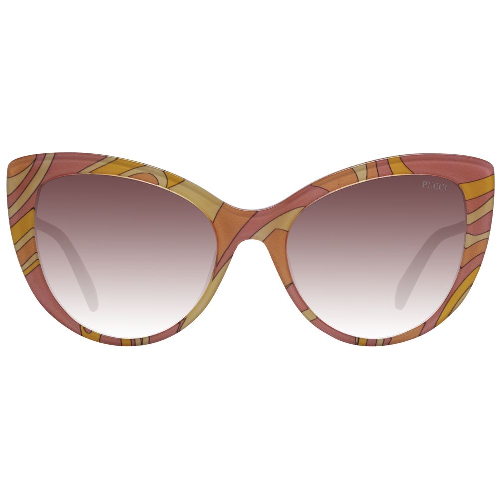Emilio Pucci Multicolor Plastic Cat Eye Sunglasses