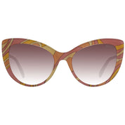 Emilio Pucci Multicolor Plastic Cat Eye Sunglasses