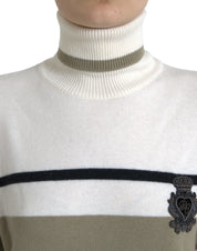 Multicolor Stripe Wool Logo Pullover Sweater