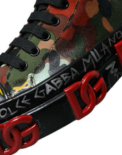 Multicolor Camouflage High Top Sneakers Shoes