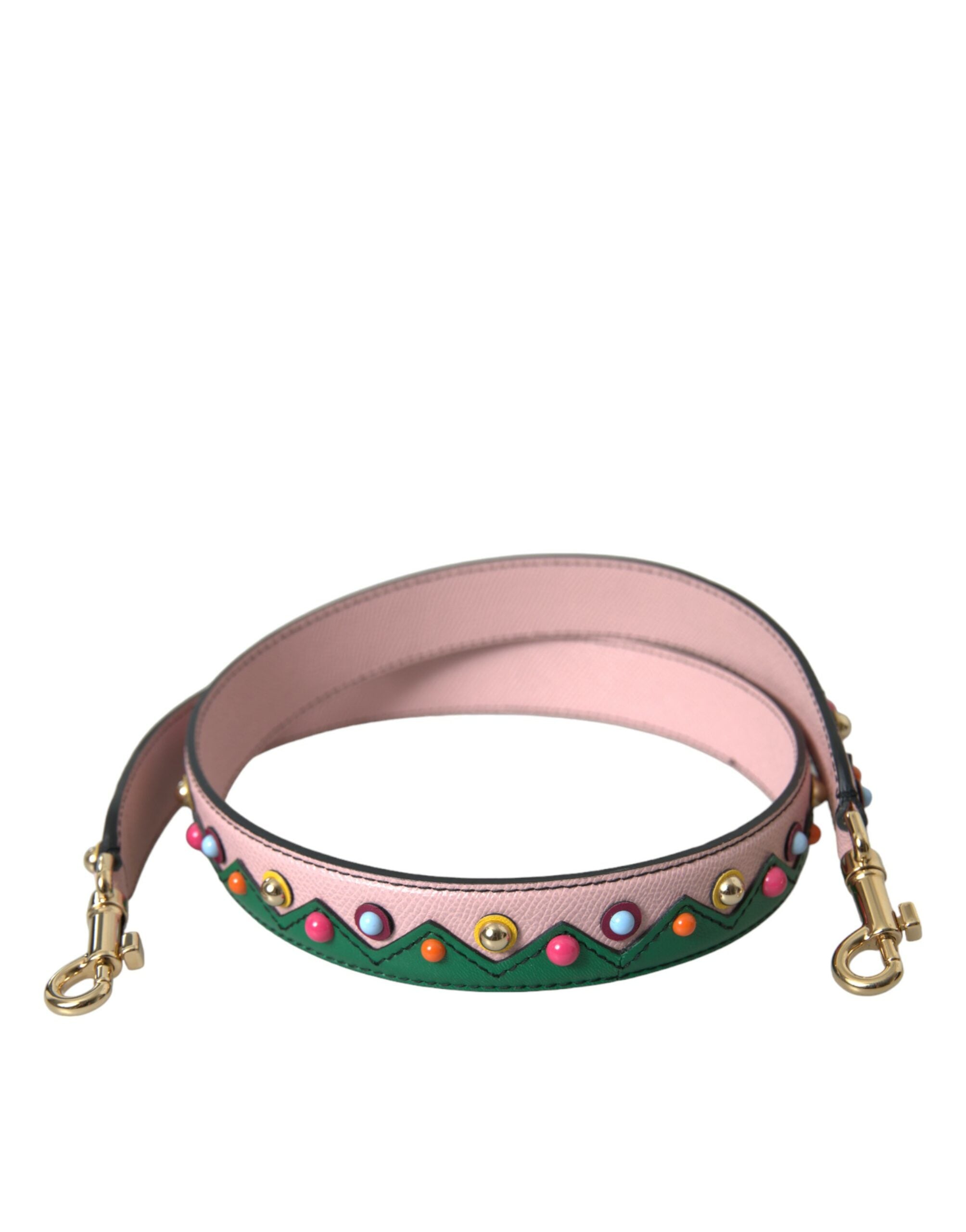 Dolce & Gabbana Pink Leather Shoulder Strap