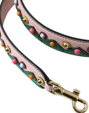 Dolce & Gabbana Pink Leather Shoulder Strap