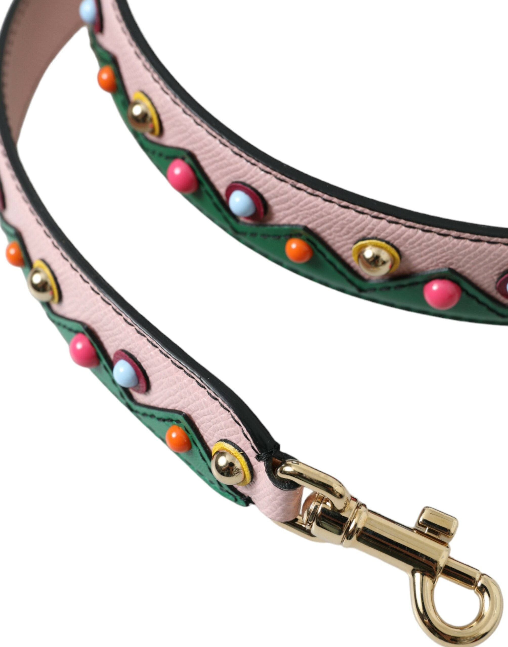 Dolce & Gabbana Pink Leather Shoulder Strap
