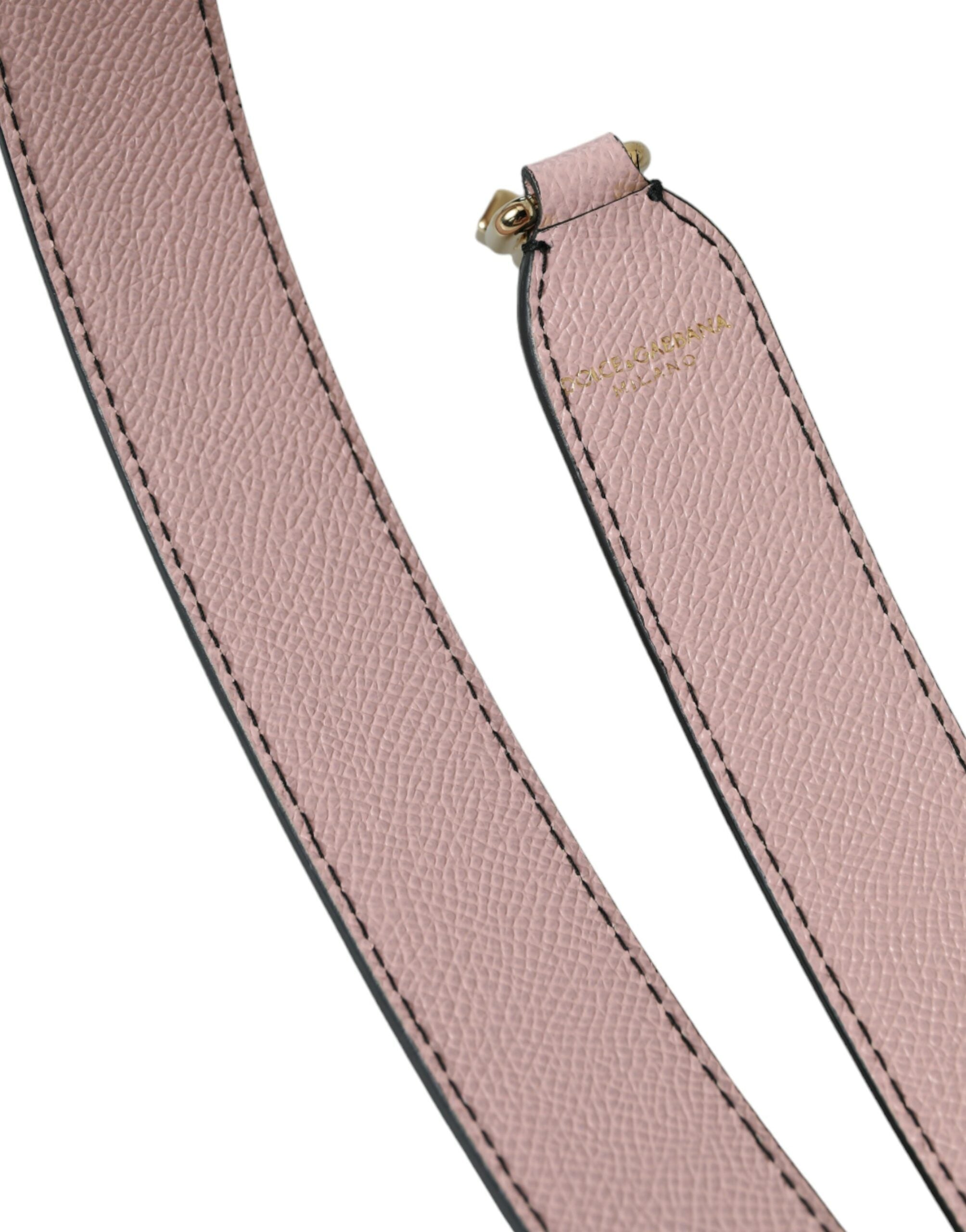 Dolce & Gabbana Pink Leather Shoulder Strap