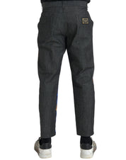 Multicolor Tiger Leopard Cotton Loose Tapered Pants