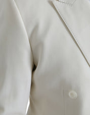 White Wool MARTINI Double Breasted Blazer