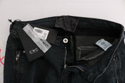 Gray Cotton Superslim Denim Jeans