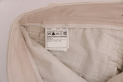 White Slim Fit Casual Jeans