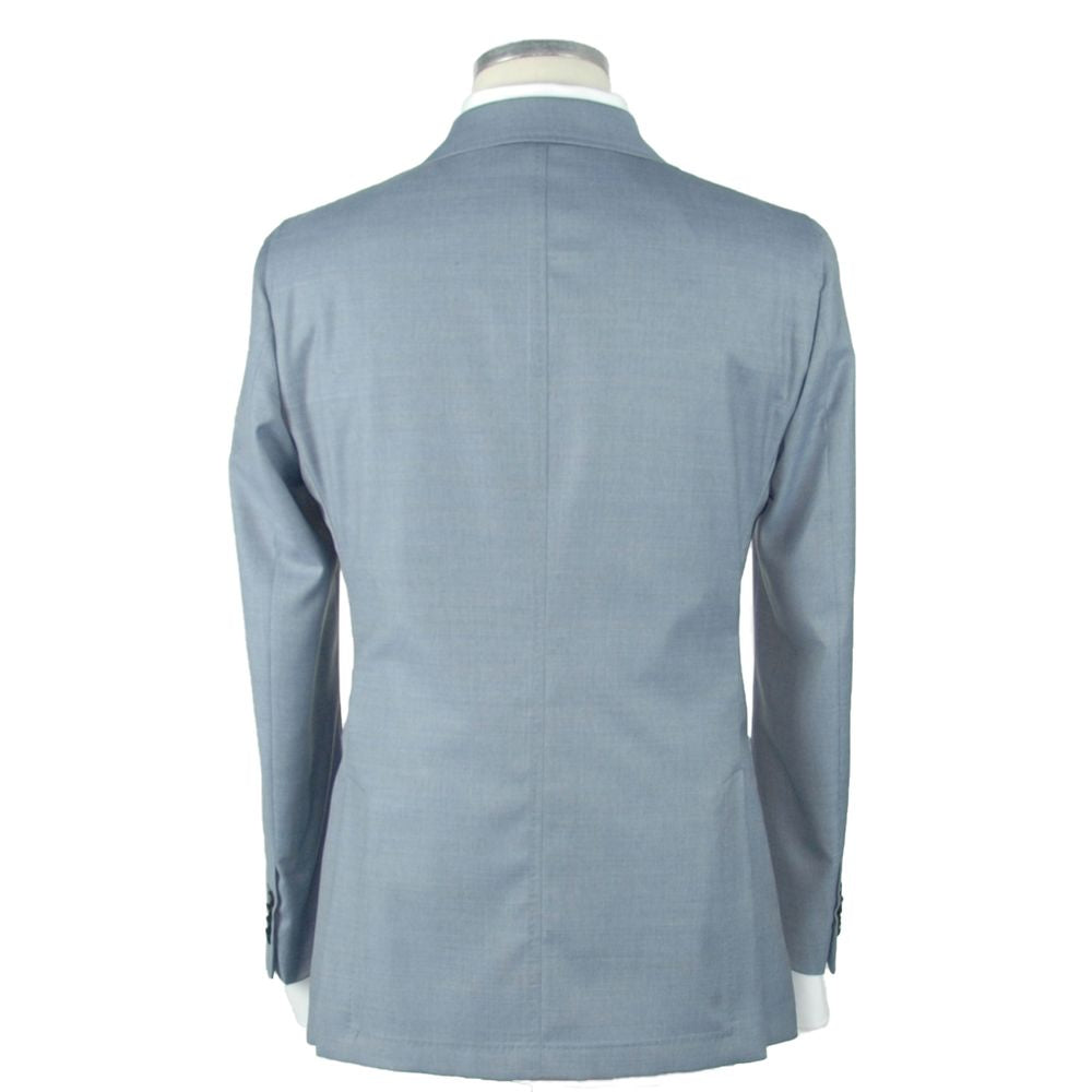 Blue Wool Men's Blazer