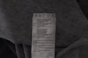 Black Cotton Linen Long Sleeves Pullover Sweater