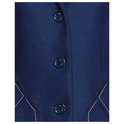 Blue Wool Women Coat