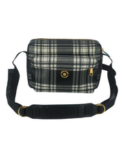 Elegant Grey Leather Crossbody Bag