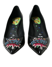 Dolce & Gabbana Black Leather Heels Pumps