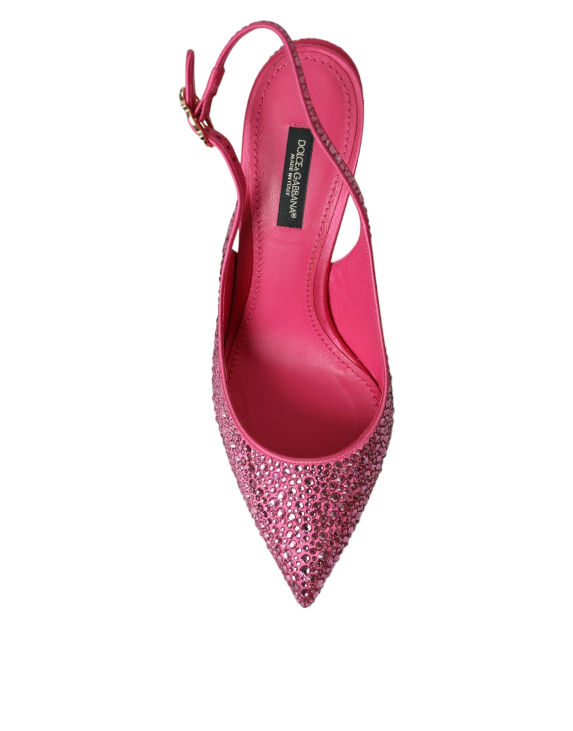 Rosa Slingbacks Kristallpumps Skor