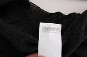 Gray Viscose Knitted Sweater