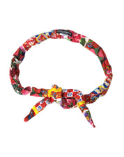 Multicolor Carretto Print Waist Belt