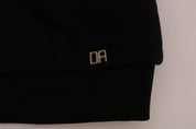Black Crewneck Cotton Pullover Sweater