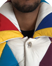 Multicolor Windbreaker Puffer Jacket Men