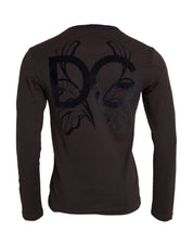 Brown DG Logo Crewneck Pullover Sweater