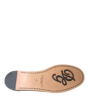 Dolce & Gabbana Off White Leather Mocassin Loafers