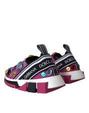 Pink Sorrento Crystals Sneakers Shoes