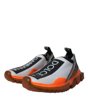 Black White Orange Slip On Sorrento Sneakers Shoes