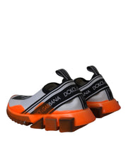 Black White Orange Slip On Sorrento Sneakers Shoes