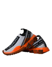 Black White Orange Slip On Sorrento Sneakers Shoes