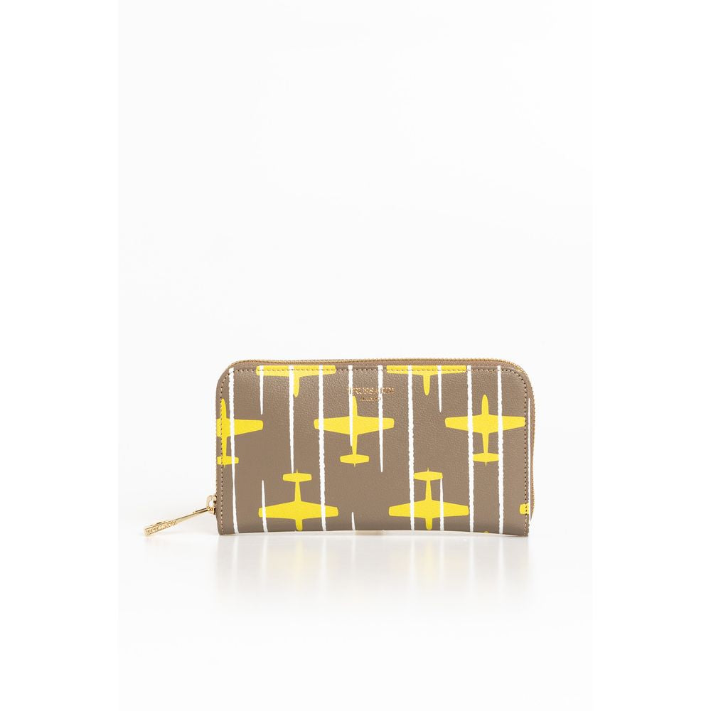 Trussardi Beige Leather Wallet
