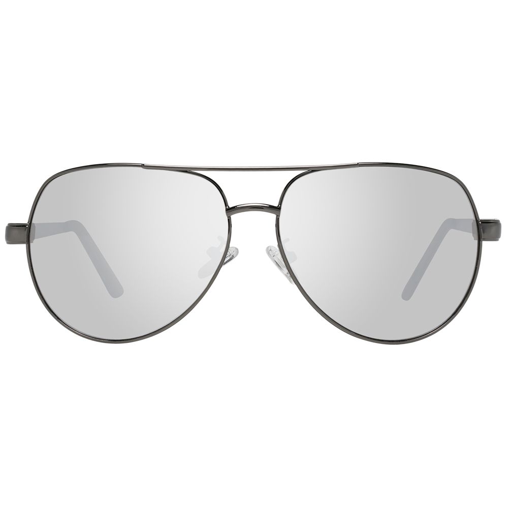 Guess Gunmetal Metal Aviator Sunglasses