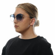 Police Blue Metal & Plastic Sunglasses