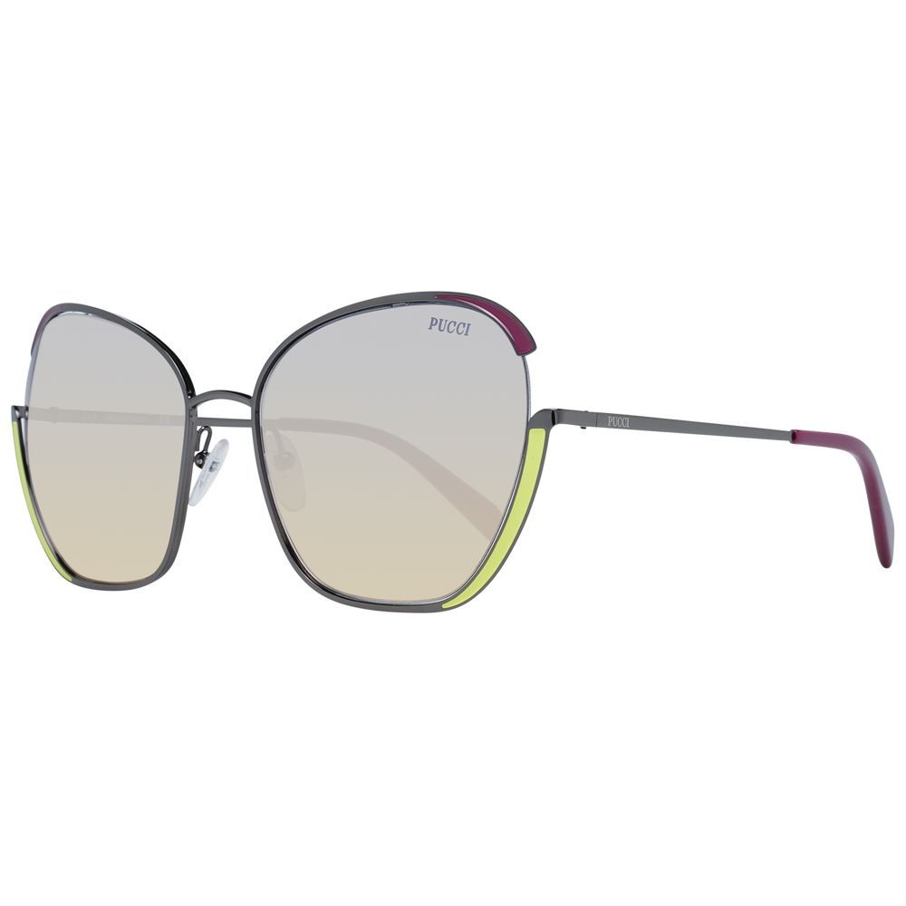 Emilio Pucci Gunmetal Metal Sunglasses