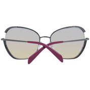 Emilio Pucci Gunmetal Metal Sunglasses