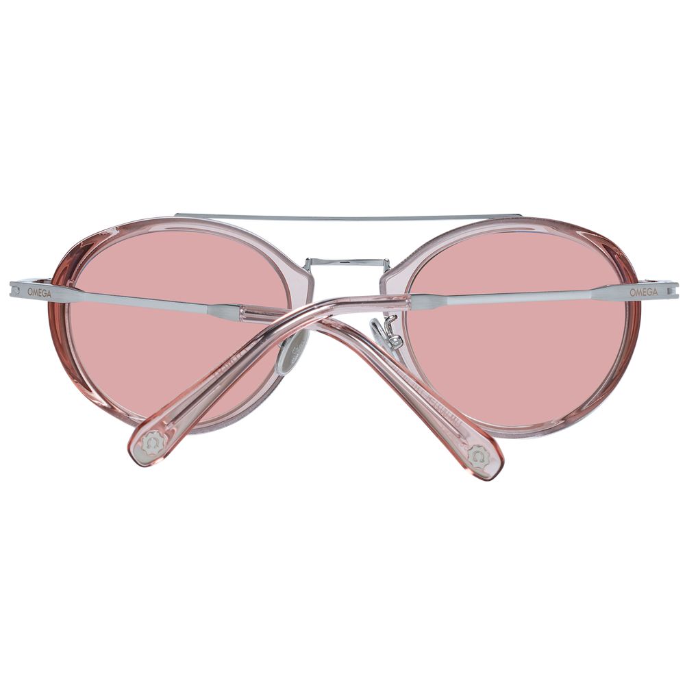 Omega Rose Metal Aviator Sunglasses