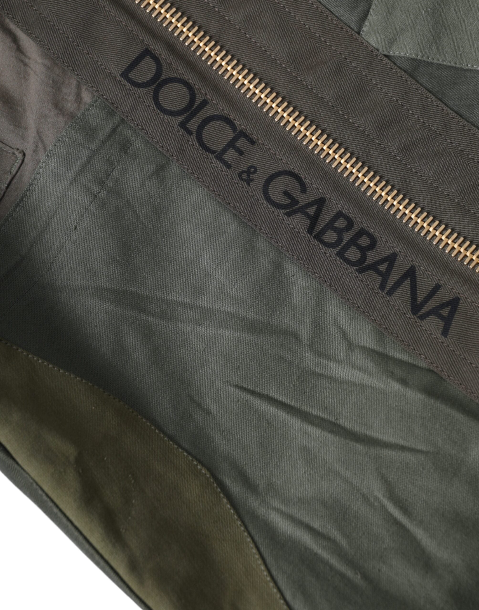 Dolce & Gabbana Military Green Canvas Rucksack Backpack Bag