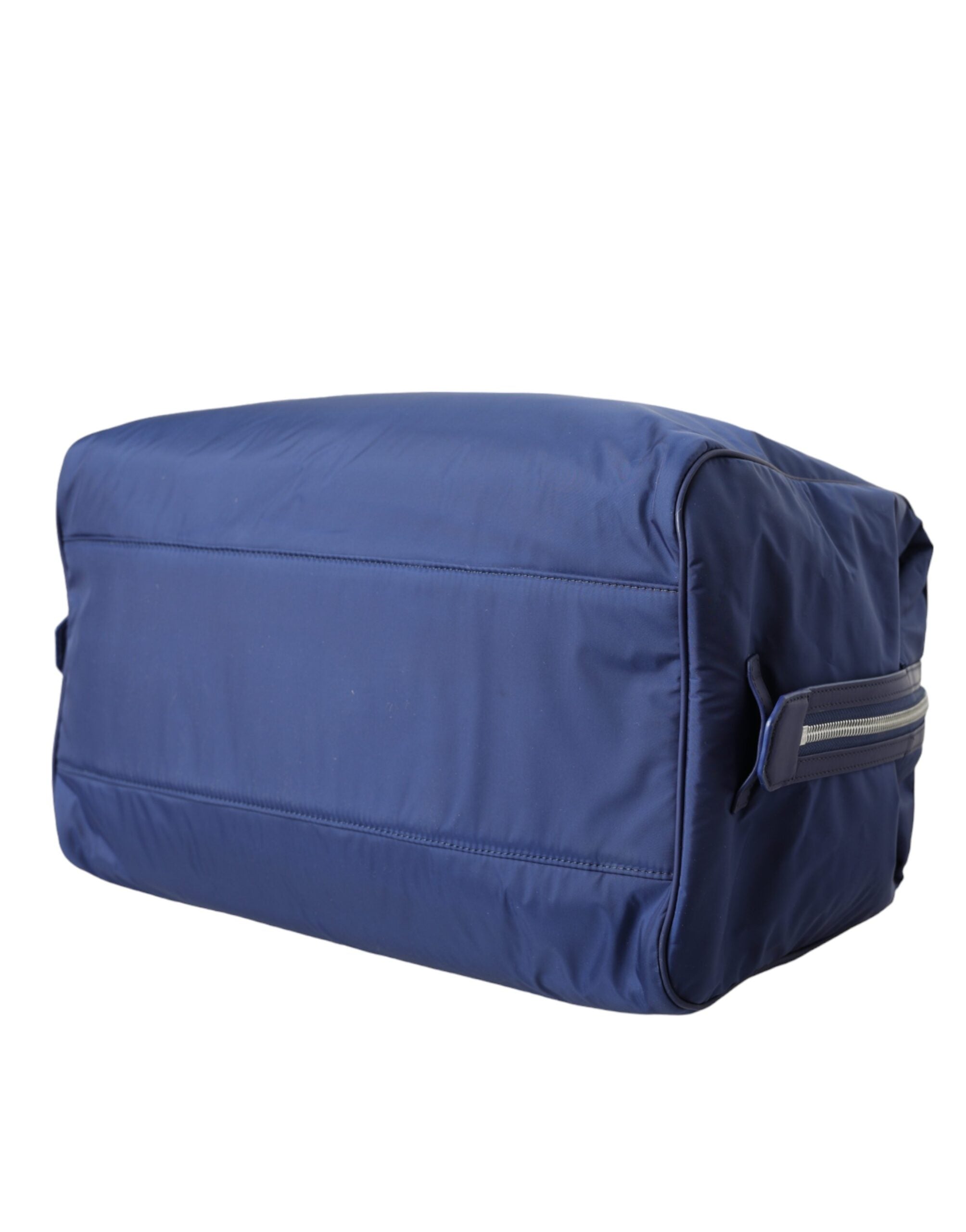 Dolce & Gabbana Black and Blue Nylon Calfskin Duffel Bag