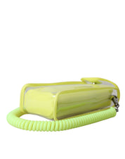 Yellow Green Plastic DG Logo Neck Strap Cardholder Wallet