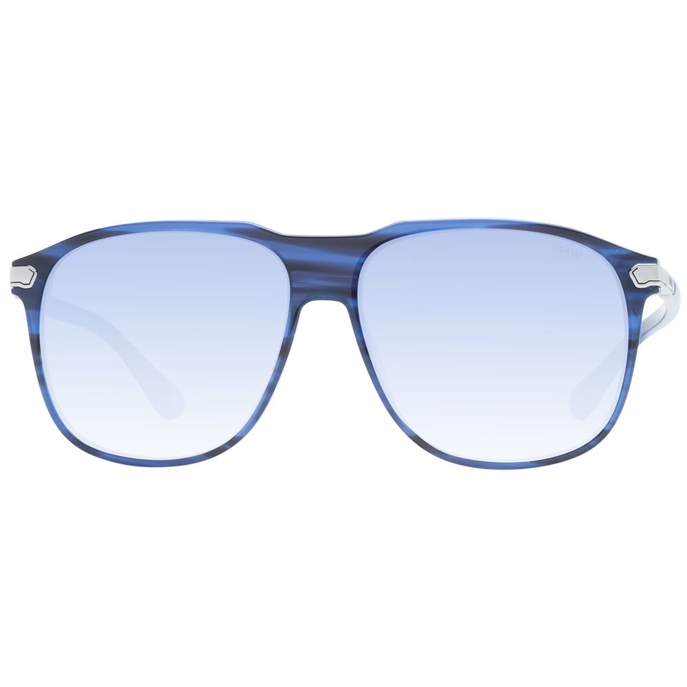 BMW Blue Plastic Aviator Sunglasses