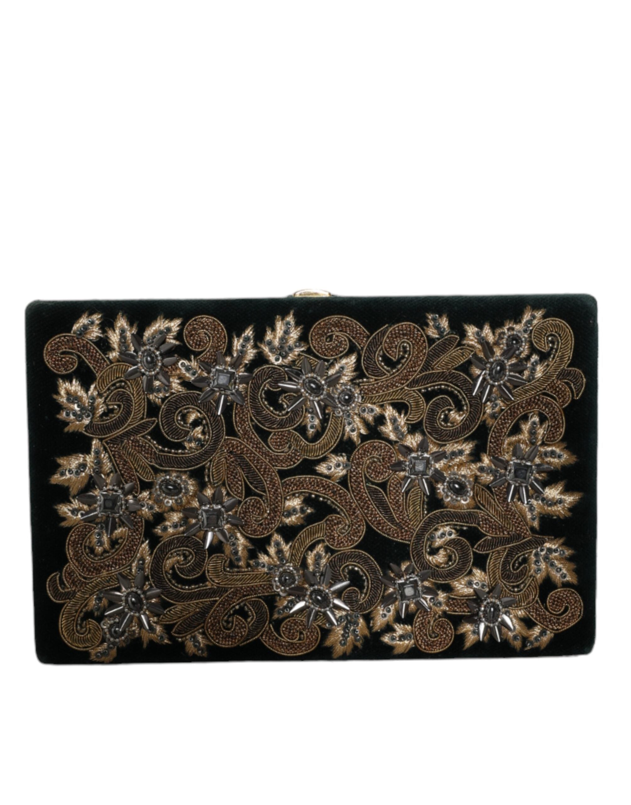 Dolce & Gabbana Black Velvet Clutch