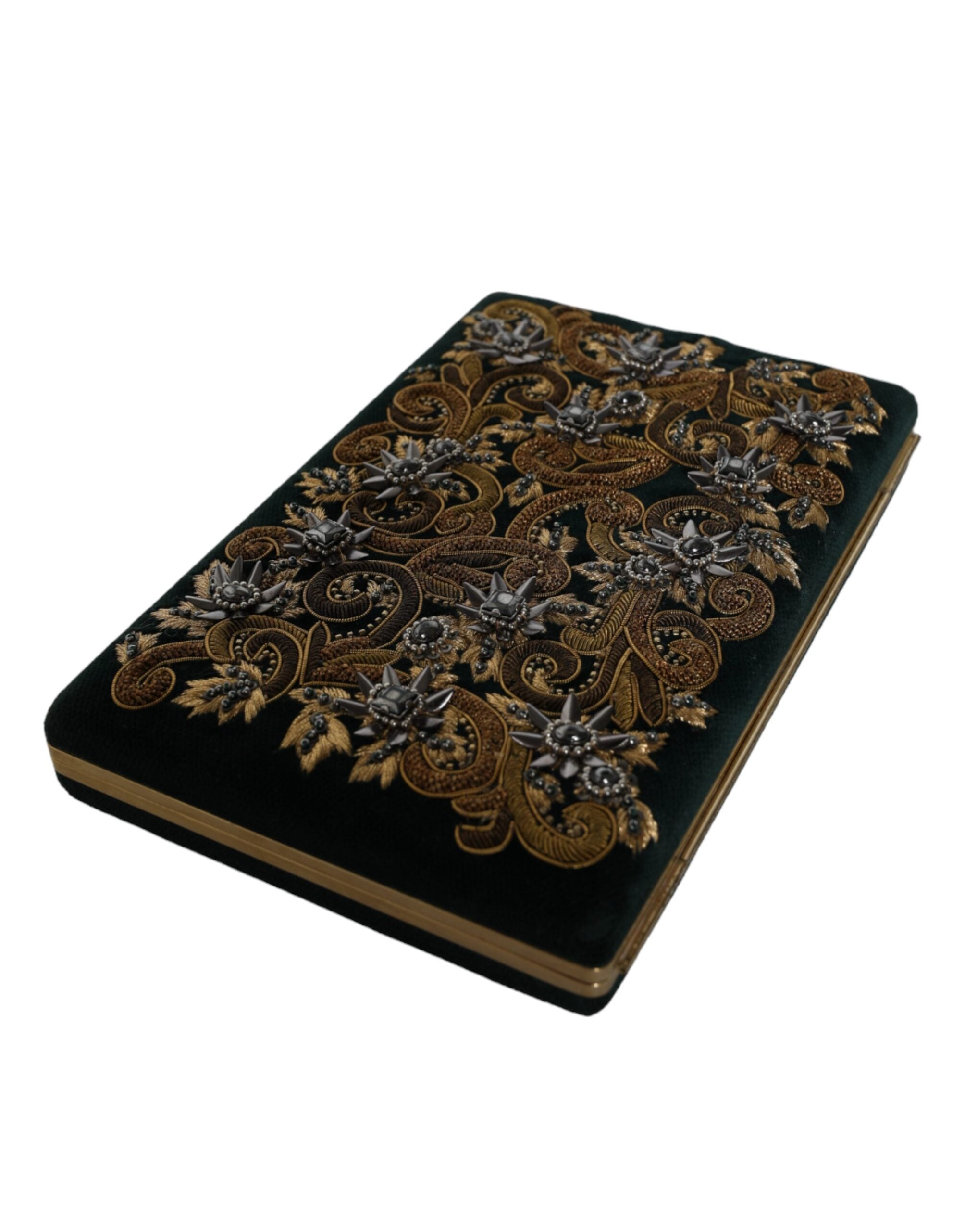 Dolce & Gabbana Black Velvet Clutch