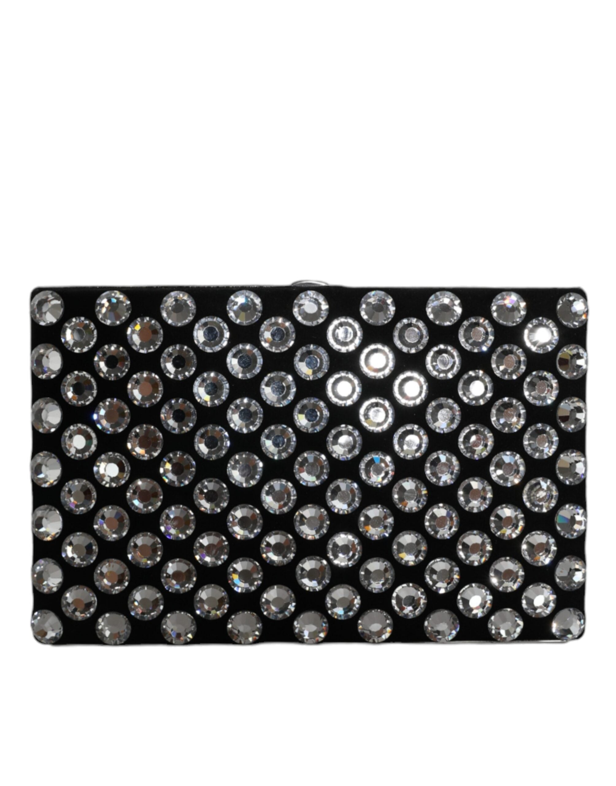Dolce & Gabbana Black Velvet Crystal Clutch