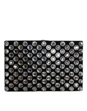 Dolce & Gabbana Black Velvet Crystal Clutch